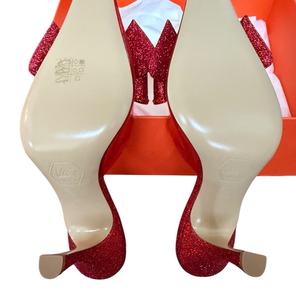 Nalebe Amina Means Reflections Dimante
Glitter Bow Mule Heels Pumps - Picture 7 of 11